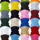 Suhine 3 Packs Winter Fleece Neck Warmer Adjustable Gaiter Windproof Balaclava Scarf Wrap Winter Face Covering for Men Women Gray and Blue