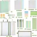 Colarr 54 Pcs Aesthetic College School Supplies Back to School Set,Green