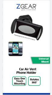 ZGEAR Car Air Vent Phone Holder Universal Mount