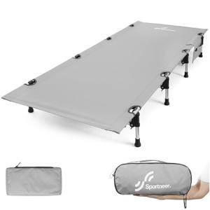 Sportneer Camping Cot, Folding Cots Lever Lock Portable Lightweight Sleeping Camping Bed for Adults Outdoor Travel Backpacking Camp Hiking Supports 330lbs