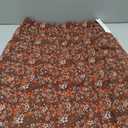 Midi Skirts for Women Elastic High Waisted A Line Flowy Floral Skirt, Size L