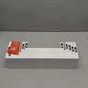 SRIWATANA Floating Shelves for Wall, Wall Shelves for Bathroom, Bedroom, Living Room, Kitchen, Office, Wood Shelves for Home Decor Set of 5 (Washed White)