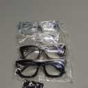 CCVOO 1.25 Reading Glasses for Women, Stylish Eyeglasses, Blue Light Readers for Women, Computer Eye Glasses, Cheaters (Black + Transparent + Marbel Mint Solid Color+ Half Leopard/Half Brown)