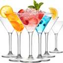 ZOMUIA Plastic Martini Glasses, 10 oz Martini Glasses Set of 12, Reusable Plastic Cocktail Glasses, Unbreakable Cocktail Glasses for Bar, Margarita, Whiskey, Tequila, Party, Poolside, Outdoors