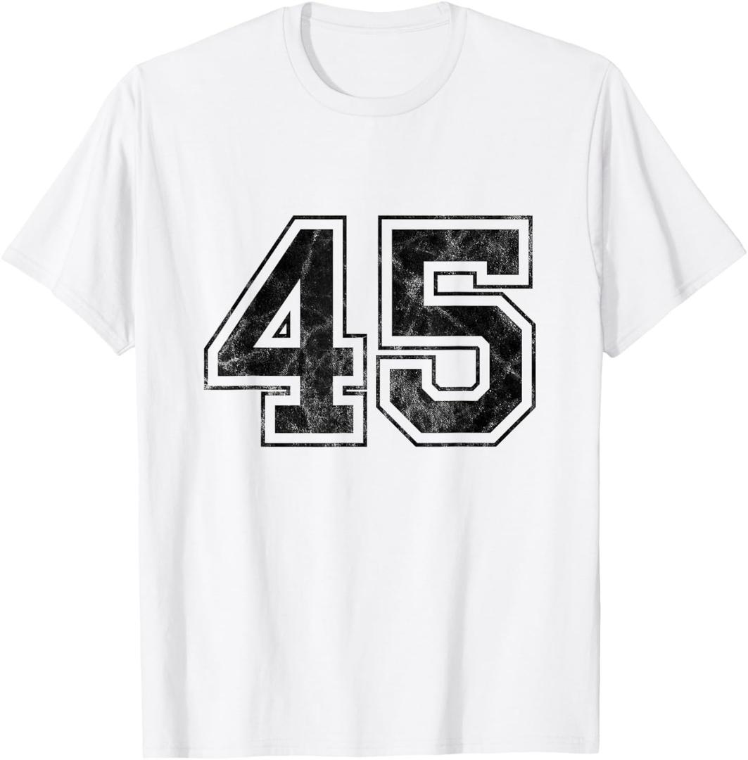 Number 45 T-Shirt, Large