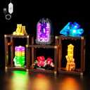 Kyglaring LED Light Kit Compatible with Lego Mineral Collection 21362 Building Blocks - Upgraded Touch Control & Dimming (Lights Only, Model Not Included)