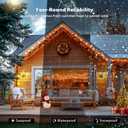 JMEXSUSS Smart Color Changing Christmas Lights, 173ft 500 LED RGB Christmas String Lights with Remote & APP, Waterproof Christmas Tree Lights for Indoor Outdoor Xmas Tree Party House Decoration