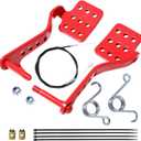 Go Kart Pedals 71" Throttle Cable with Brake Throttle Return Springs kit for Predator 196cc 212cc 6.5hp Road Rocket Azusa Radio Flyer Vintage Carter Super Wheel Kids Go-Kart Cart Part Red