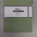Annecy Lined Journal Notebook, Hardcover Numbered College Ruled Journal, Medium 5.5x 8.25, 160 Pages 100GSM Writing Paper, Grey Green