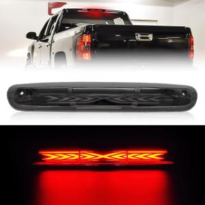 Third 3rd Brake Light for 2007-2013 Chevy Silverado/GMC Sierra 1500 2500 3500, X STYLE Sequential LED High Mount Stop Light2014 Silverado/Sierra Classic, Rear Center Cab Roof Tail Lamp
