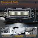 UCINNOVATE 2X 6.9" Marine LED Boat Lights, Dual Color Waterproof Transom & Underwater Lights for Yachts, Boats, Sailboats, Pontoons, Stern & Deck (Blue/White, 12-36V, IP68)