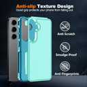 Hualele for Samsung Galaxy S24 S25 Case,[Military Grade Protection] [Dropproof Shcokproof] Non-Slip Grip Dual Layer Rugged Heavy Duty Galaxy S24 S25 Phone Case,Light Green