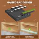 Seinloes 2 Pack Expandable (15.1"-26.3") Pull Out Cabinet Organizer 21" Deep With Raising Pad for Framed Cabinets,Upgrade 3 Slide Rails Slide Out Drawers,No Drill Roll Out Shelves Adhesive,Black