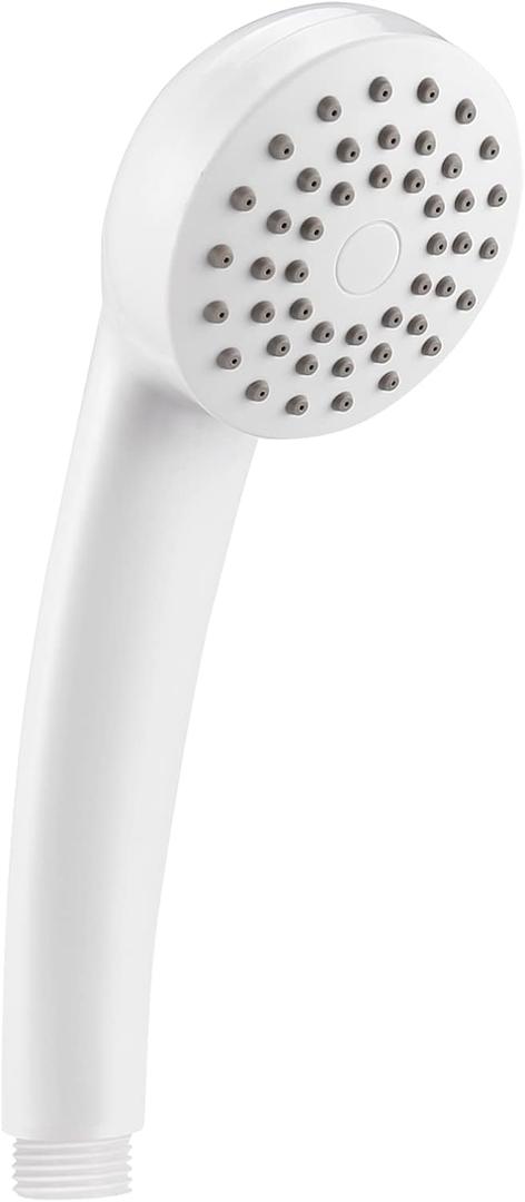 Hand-held filtered shower head, simple pressurized shower head, large water output and fall resistance, suitable for home and outdoor (white)