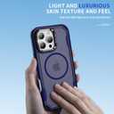 Korecase Magnetic for iPhone 16 Pro Case 6.3" [Compatible with Magsafe] Military-Grade Drop Proof Double Protection Bumper Phone Case Frosted Blue