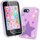 JOYJAM Phone for Kids Age 3-8, 3.5'' Touchscreen Kids Smart Phone for Girls Christmas Birthday Gifts, Learning Toy Phone with Dual Camera, ABC Learning, Habit Tracker for 3 4 5 6 7 8 Year Old