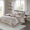 Madison Park Luxury Traditional Jacquard Comforter Set, 7PC Queen