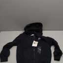 Nike Unisex Big Kids' Sportswear Club Fleece Full-Zip Hoodie - Boys and Girls Sweatshirt (Small, Black/White)