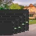 Privacy Screen Fence, TOTU 6ft x 50ft Heavy Duty Shade Net Cover, for Wall Garden Yard Outdoor Home Decoration, Black
