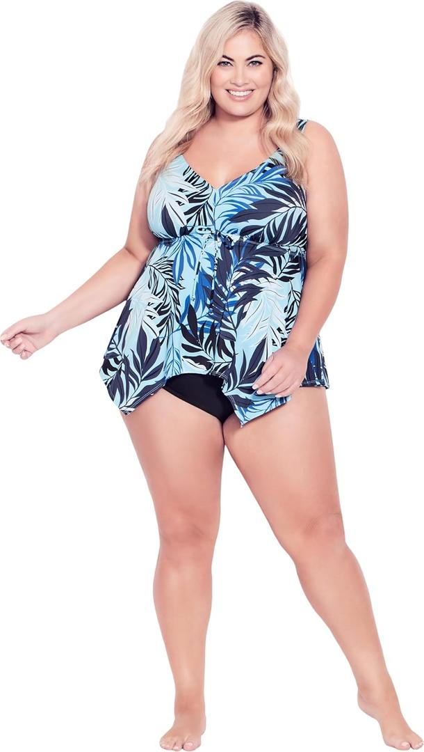 Avenue Women's Plus Size Hi Waist Swim Brief, 22Plus