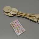 SAYAYA 12 Pack Fairy Wands Craft Kit, 6 Styles Unfinished Wooden Princess Wands with Stickers DIY Fun Party Supplies for Birthday Parties, Princess Celebrations, and Creative Gift & Craft Activity