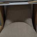 Swivel Dining Chairs Modern Desk Chair Upholstered Linen Fabric Side Chair for Kitchen Dining Room Bedroom, Khaki,1 Box (Set of 1)