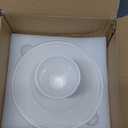 White Porcelain Cake Stand 9 Inch, Round Dessert Stand, Display Cupcake Stand for Party, Weddings, Birthday, Baby Shower