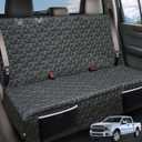 Meginc Dog Car Seat Covers for Back Seat, Waterproof Pet Bench Seat Covers for Trucks Ford f150/Ram1500/Nissan Frontier/Toyota Tacoma/GMC Canyon/Silverado Scratch Nonslip Truck Seat Cover for Dogs