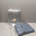 Monbix King Size Comforter Set - 7 Pieces Bed in a Bag King, Dusty Blue Bedding Sets with Comforter, All Seasons Comforter Bed Set with Sheets, Pillowcases & Shams (King(102"X90"))