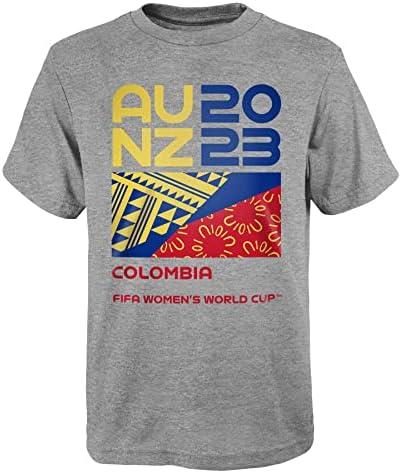 Outerstuff FIFA 2023 Women's World Cup Graphic Tee, Size Large, Grey