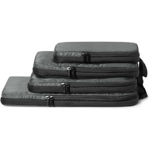 Amazon Essentials 4-Pack Ultralight Compression Packing Cubes Organizer, Grey