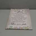 1 Corinthians 13:4-8 Wall Art,Love is Patient Religious Framed Canvas Scripture Print Painting for Christian Home Office Wall Decor,Bible Verse Gifts for Women