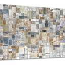 Large Abstract Canvas Wall Art for Living Room Wall Decor Geometric Patterns Canvas Prints Artwork Brown Grey Indigo Rectangle Canvas Pictures Home Office Wall Decorations Ready to Hang 20" X 40"