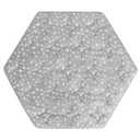 Hexagon Playpen Mat Compatible with POP 'N GO Baby Playpen, 59 Inch Hexagon Playpen Mattress Pad, Non Slip and Padded Play Mat Grey with Star Print