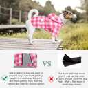 Dog rain Coat Waterproof Raincoat Puppy Jacket with Legs Buttons Zipper Hood Drawstring Fit for Yorkie Terrier Schnauzer Poodle Border Collie Labrador Golden Retriever 8lbs to 80lbs Pink L
