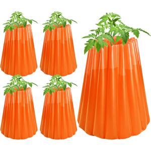 5 Pack Wall of Water Plant Cover, 19'' x 17'' Insulating Water-Filling Plants Protector, Garden Early Season Plant Insulator for Outdoor Winter Growth Protection Against Frost