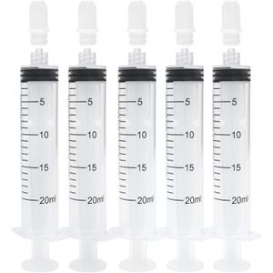 20ml Syringes Without Needles, 20cc Luer Lock Syringe - Disposable Individually Wrapped(10 Pack)