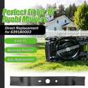 16 Inch Lawn Mower Blade, for Ryobi 40V 16 Inch RY40104, P1102, P1100 Lawn Mower, Replaces 639180003