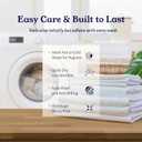 California Design Den 100% Organic Cotton Standard/Queen Pillow Cases 2, Soft Percale Weave Cotton Cooling Pillowcases (Blue Hydrangea)