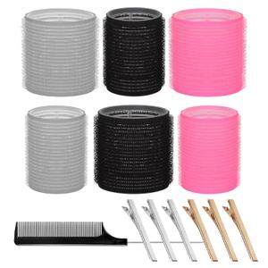 Heatless Hair Curler: 13Pcs Rollers Set With Clips for Long and Medium Hair, Women's Curls Styling Tools, DIY Curlers to Sleep In