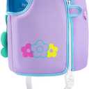 Pottwal Swim Vest for Kids - Swim Jacket for 1-2 Years (24-33LBS) - Buoyancy Aid Made of Neoprene & EPE - with Adjustable Crotch Strap (Small, Purple)