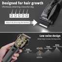 Dog Clippers for Grooming Heavy Thick Hair & Coats, 7500rpm Low Noise Cordless Pet Shaver, Dog Grooming Kit with Paw Trimmer Nail Grinder for Small Large Dogs (Black&white)