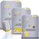 15-Pack Vacuum Bags for Travel with Wireless Rechargeable Pump, Carry-on Size Compression Packing Bags for Luggage & Suitcase, Space Saver for Clothes & Clothing, 15 Combo Travel Size, Fast 3S Vacuum