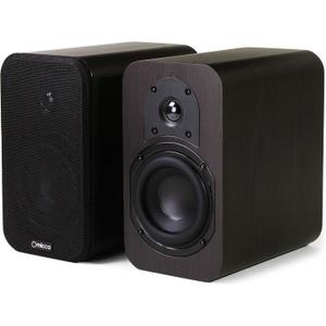 Micca RB42 Reference Bookshelf Speaker with 4-Inch Woofer and Silk Tweeter (Dark Walnut, Pair) 