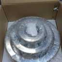 13.7" Dimmable Crystal Chandeliers 3-Tiers Flush Mount Ceiling Lamp Modern Round Ceiling Light Fixture with Remote Controller for Bedroom Dining Room