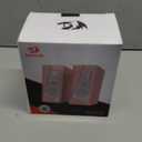 Redragon GS520 RGB Desktop Speakers, 2.0 Channel PC Computer Stereo Speaker with 6 Colorful LED Modes, Enhanced Sound and Easy-Access Volume Control, USB Powered w/ 3.5mm Cable, Pink