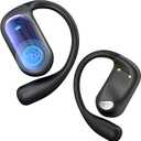 V Trans Talk AI Live Translation Earbuds, 4-in-1 Smart Mode Bluetooth 5.4 Touch Screen Earphones Real-Time Headphones Translator, Fit iOS and Android Ideal for Business and Learning, Deep Blue