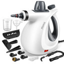 Pressurized Handheld Multi-Surface Natural Steam Cleaner with 12 pcs Accessories, Multi-Purpose Steamer for Home Use, Steamer for Cleaning Floor, Upholstery, Grout and Car 