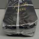 Fumete 50 Pcs Glossy Thank You Gift Bag with Handles 8 x 4 x 10 Inch Non Woven Reusable Gift Bags with Glossy Finish for Wedding Birthday Partys Engagements Anniversaries Holiday(Black)