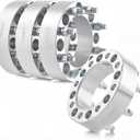 Orion Motor Tech 8x6.5 Wheel Spacers, 2 Inch Wheel Adapters with Studs Compatible with 1994-2011 Dodge Ram 2500 3500 1988-1998 Ford F250 F350, 8x165.1 Wheel Spacer Kit with 130 mm Hub Bore, Set of 4